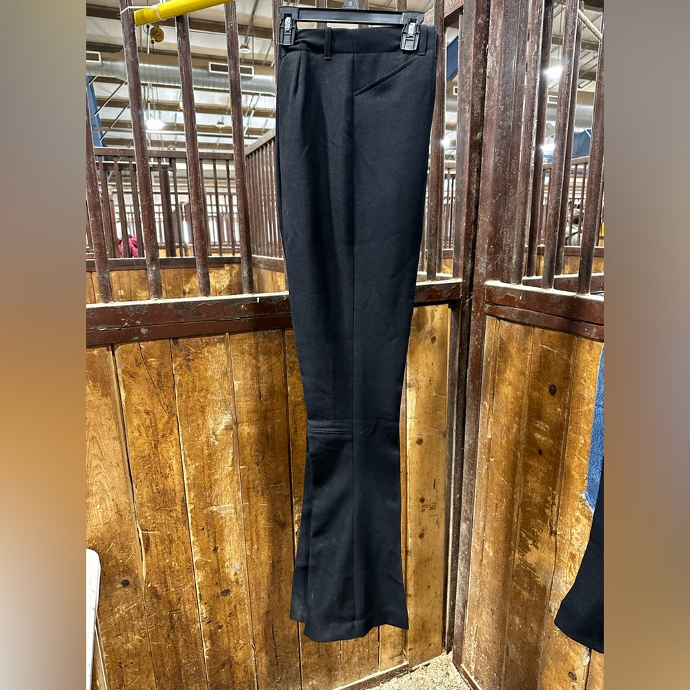 Black extra long saddleseat polyester jods